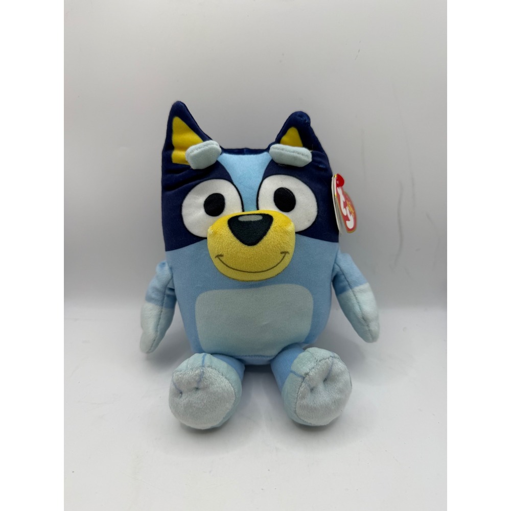 Ty Beanie Babies Bluey Plush Stuffed Animal Blue Dog 8 Inch‎ Kids New with Tags